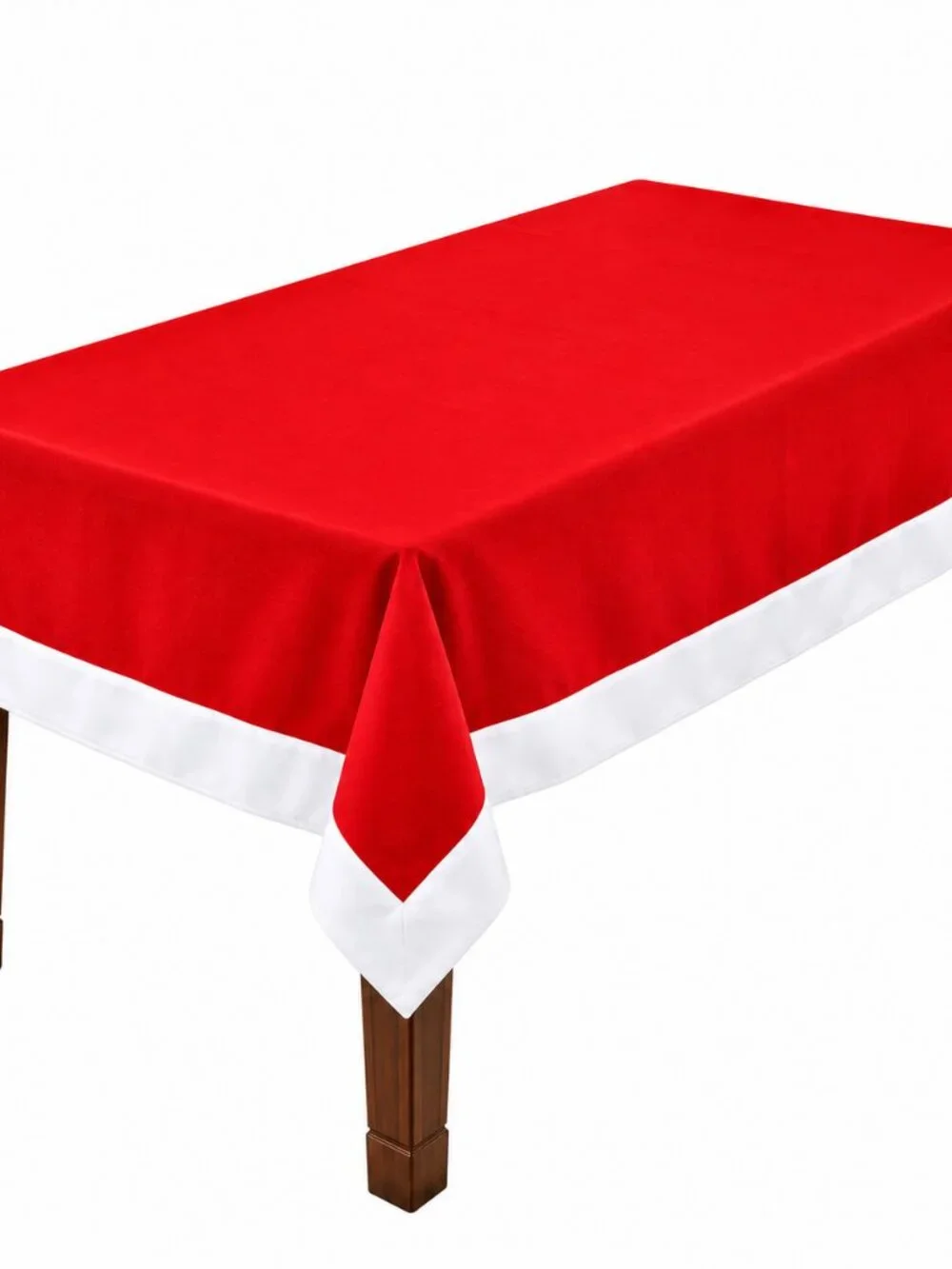 Christmas Dining Decor Set 7PC Tablecloth + 6 Santa Chair Back Covers